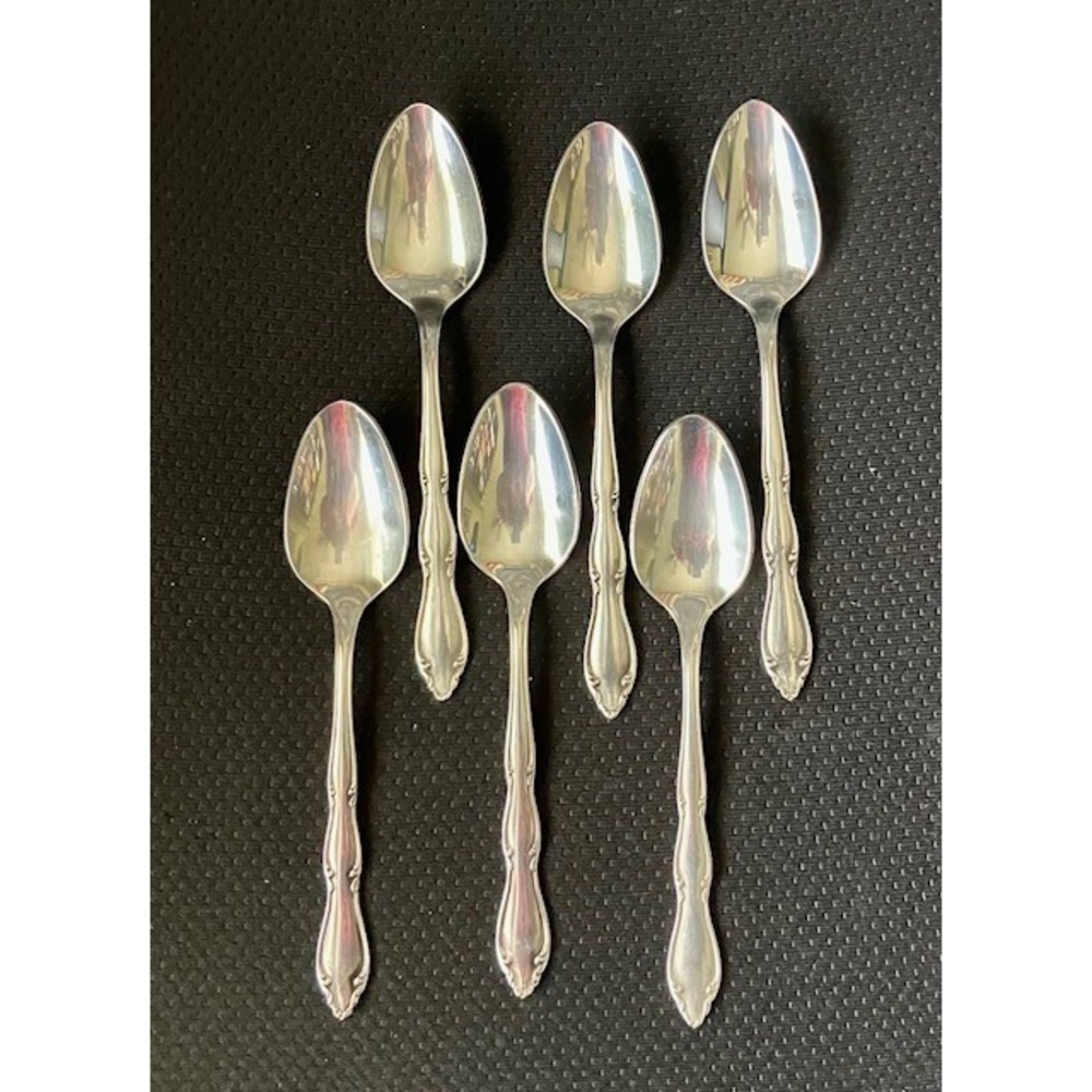 6 Teaspoons 1847 Rogers Bros. ANNIVERSARY Silverware International Stainless